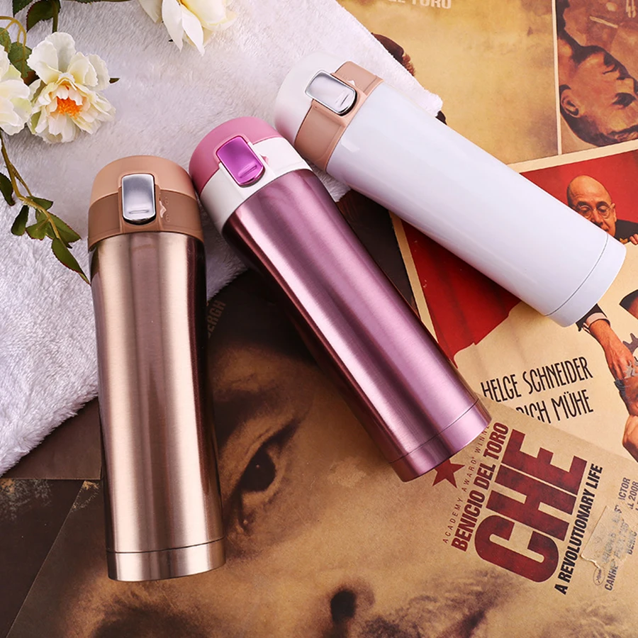 

Owfvlazi Double Layer Insulated Thermos Cup Coffee Mugs Drink Bottle Stainless Steel Straight Cup 350/500mL Thermos Bottle