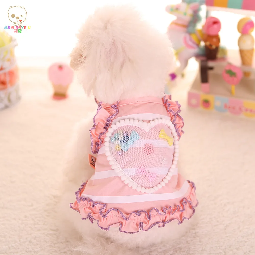 Жилет для домашних питомцев на весну и лето рубашка из 100% хлопка мягкая женская