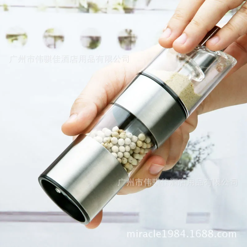 Два в одном мельница для перца из нержавеющей стали соли перца|grinder mill|grinder peppergrinder