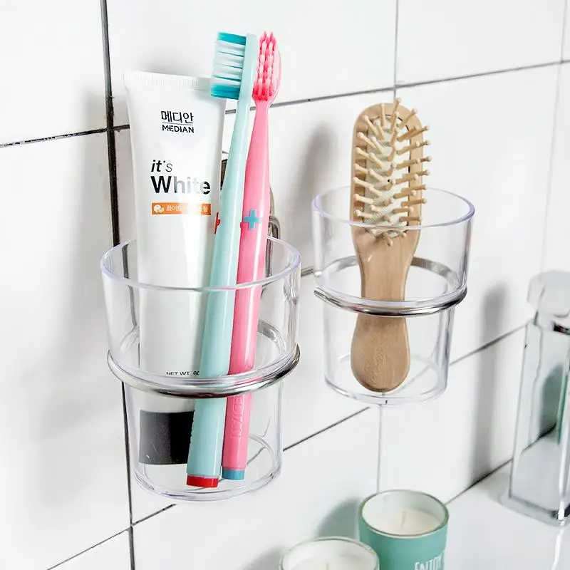 Suction Cup Toothbrush Holder Tooth Brush For Bathroom Accessories Set Sets Dehub Brand | Дом и сад