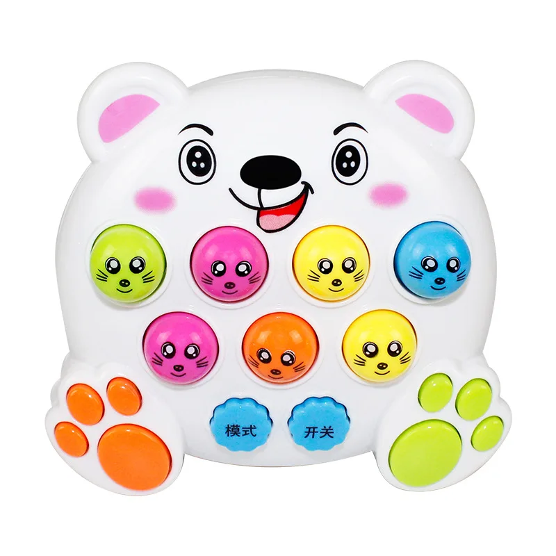 Новинка 2019 детские пластиковые музыкальные игрушки игра в стук хомяк насекомое