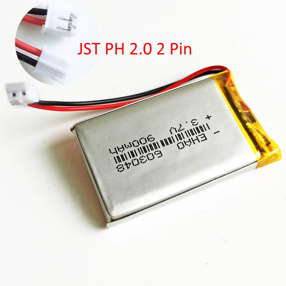 3 7 в 900 мАч LiPo литиевая полимерная аккумуляторная батарея JST PH 2 0 мм контактный