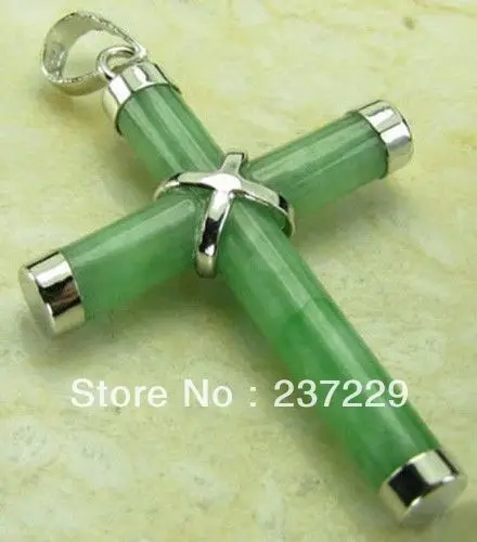 Бесплатная доставка ^^ ^ Христианская молитва крест зеленый Серебряный женский