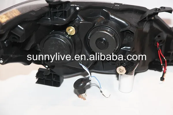 Для TOYOTA Innova светодиодсветильник фара объектив проектора черный корпус 2012 2014