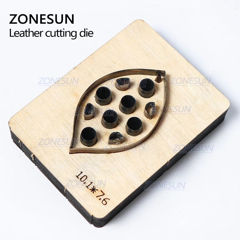 ZONESUN H1 сделай сам на заказ резак для кожаных сережек вырезанные из кожи серьги