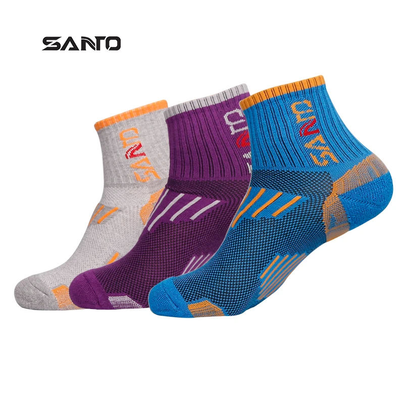 SANTO 1 пара S005 спортивные женские хлопковые носки Влагоотводящая дышащая