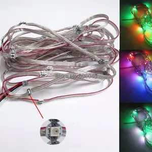 50 x DC5V предварительно припаянный WS2812B встроенный WS2811 IC 5050 SMD индивидуально адресуемый RGB полноцветный светодиодный модуль