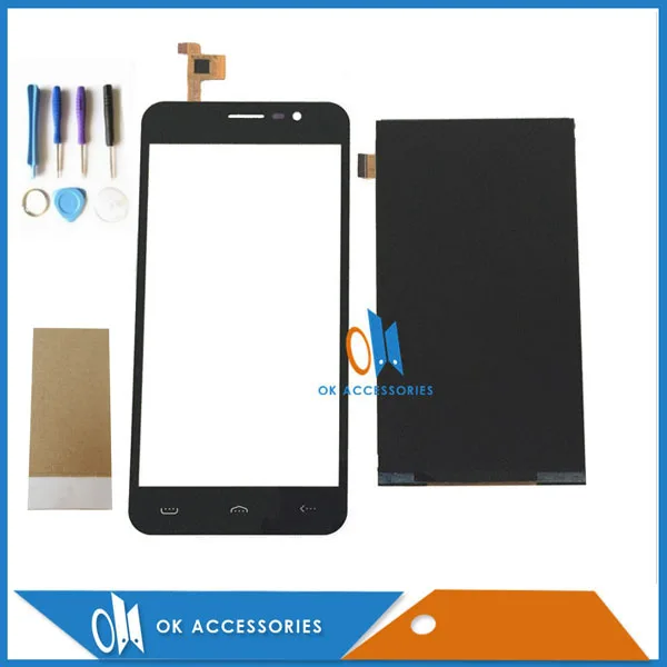 Высококачественный ЖК дисплей для Homtom HT16 + фотография черного цвета с