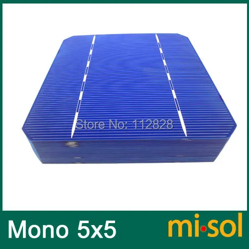 10 шт./лот монокристаллических солнечных батарей 5x5 2 8 Вт класса А ячеек DIY
