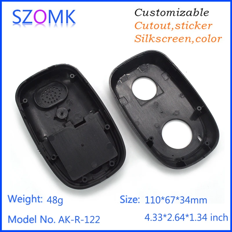 1 шт abs пластиковые электронные корпуса Черный цвет GPS Открытый Чехол housing110 * 67*34 мм