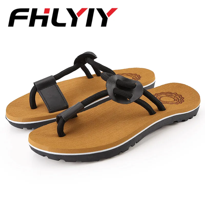 Шлепанцы Для мужчин летом прохладно Босоножки на платформе Мужская пляжная