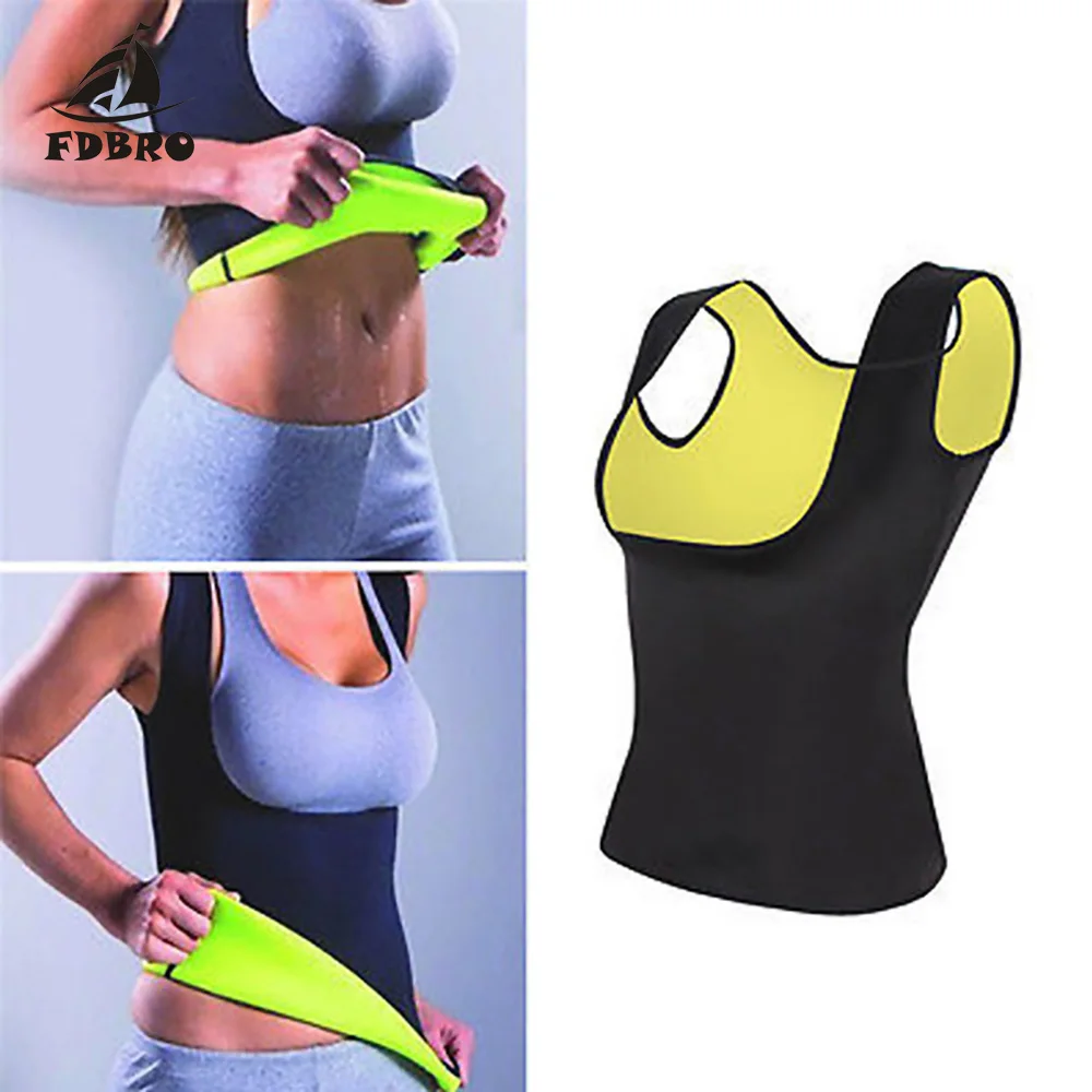 Корректирующее нижнее белье FDBRO Облегающая майка жилет Женская Неопреновая