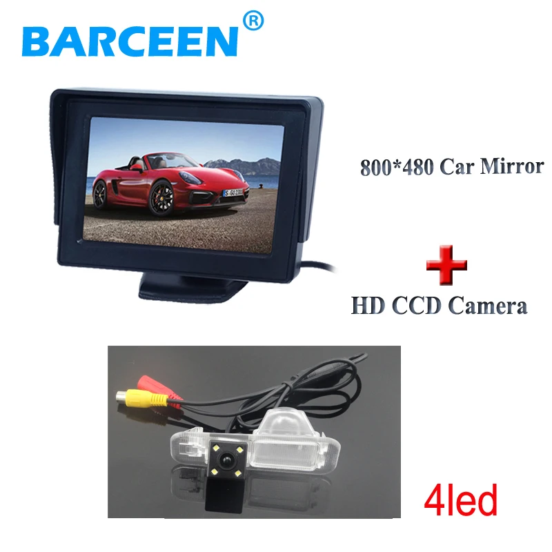 Автомобильный резервный монитор высокого разрешения Wrie 4 3 дюйма TFT с