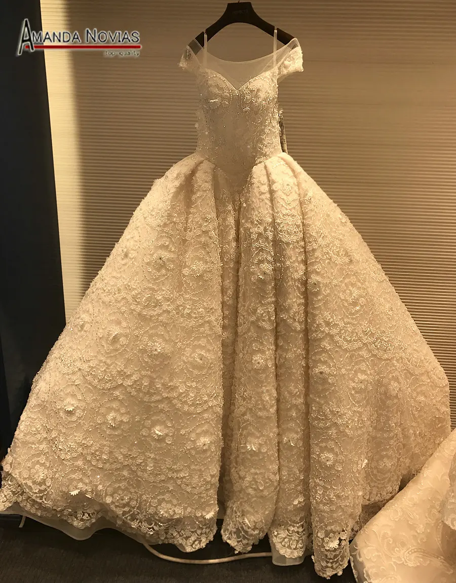 Новинка 2019 стильное роскошное Кружевное Свадебное Платье Amanda Novias|real wedding dress|wedding