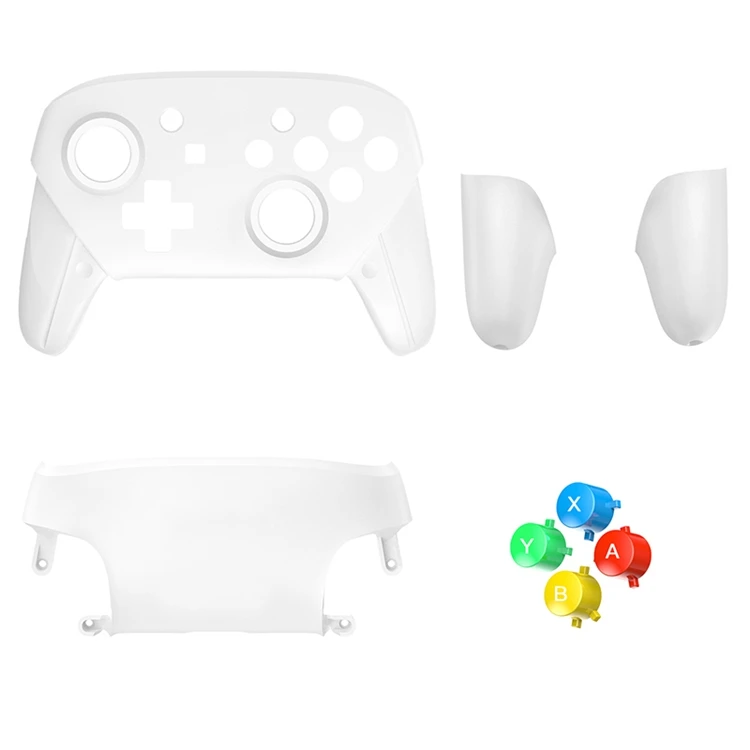White Замена Анти-Царапины пластиковый корпус чехол для NS NX nintendo Switch Pro контроллер с ручки-кнопки Чехлы аксессуары - Цвет: White