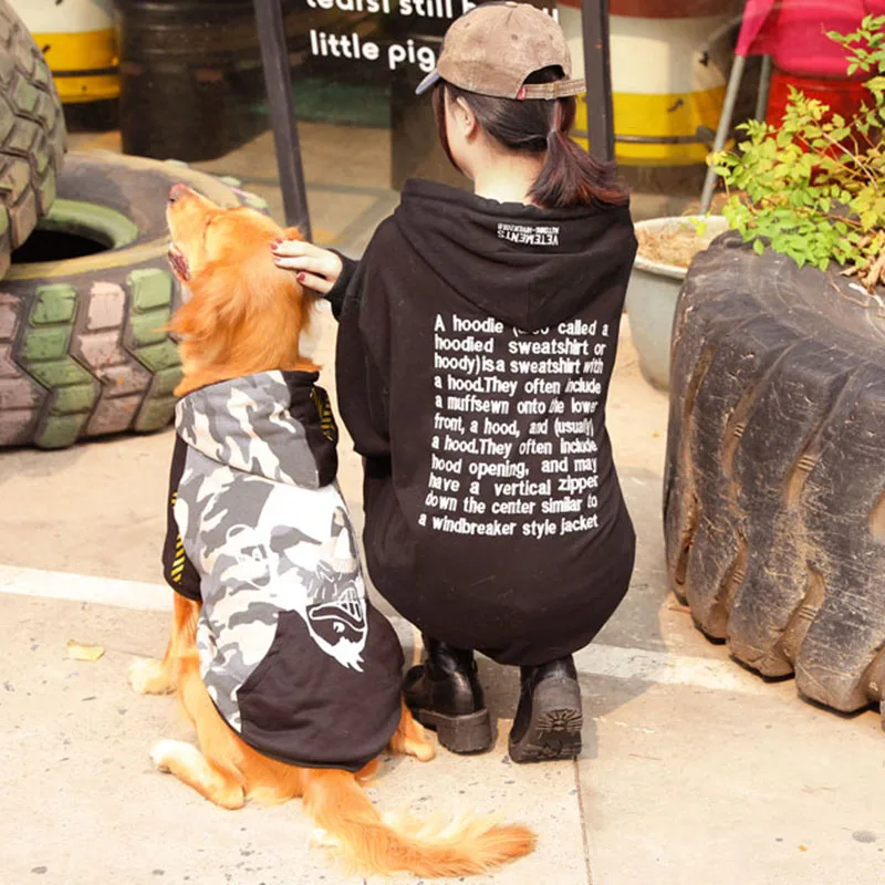 Крутое зимнее флисовое пальто для собак крупных пород с изображением обезьяны