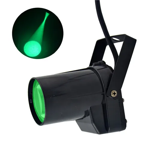 AUCD Мини Портативный 5 Вт RGB красочный Светодиодный точечный светильник Диско Зеркальный Шар прожектор KTV DJ вечерние шоу луч проектор сценические огни LEM1 - Цвет: Green