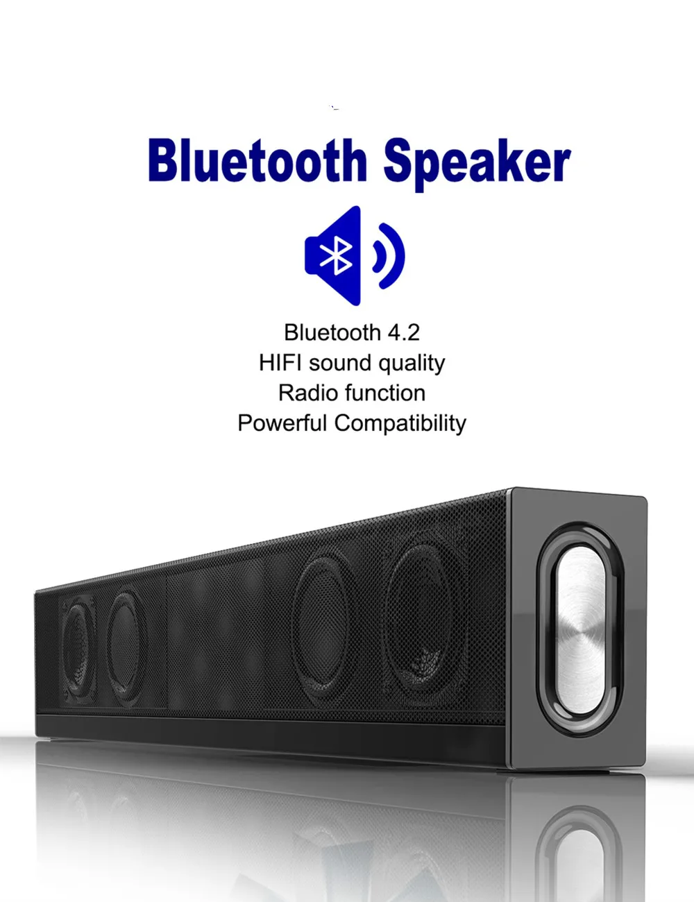 S688 20 Вт беспроводной Bluetooth динамик портативный супер бас домашний кинотеатр Саундбар ТВ динамик сабвуфер Bluetooth колонка
