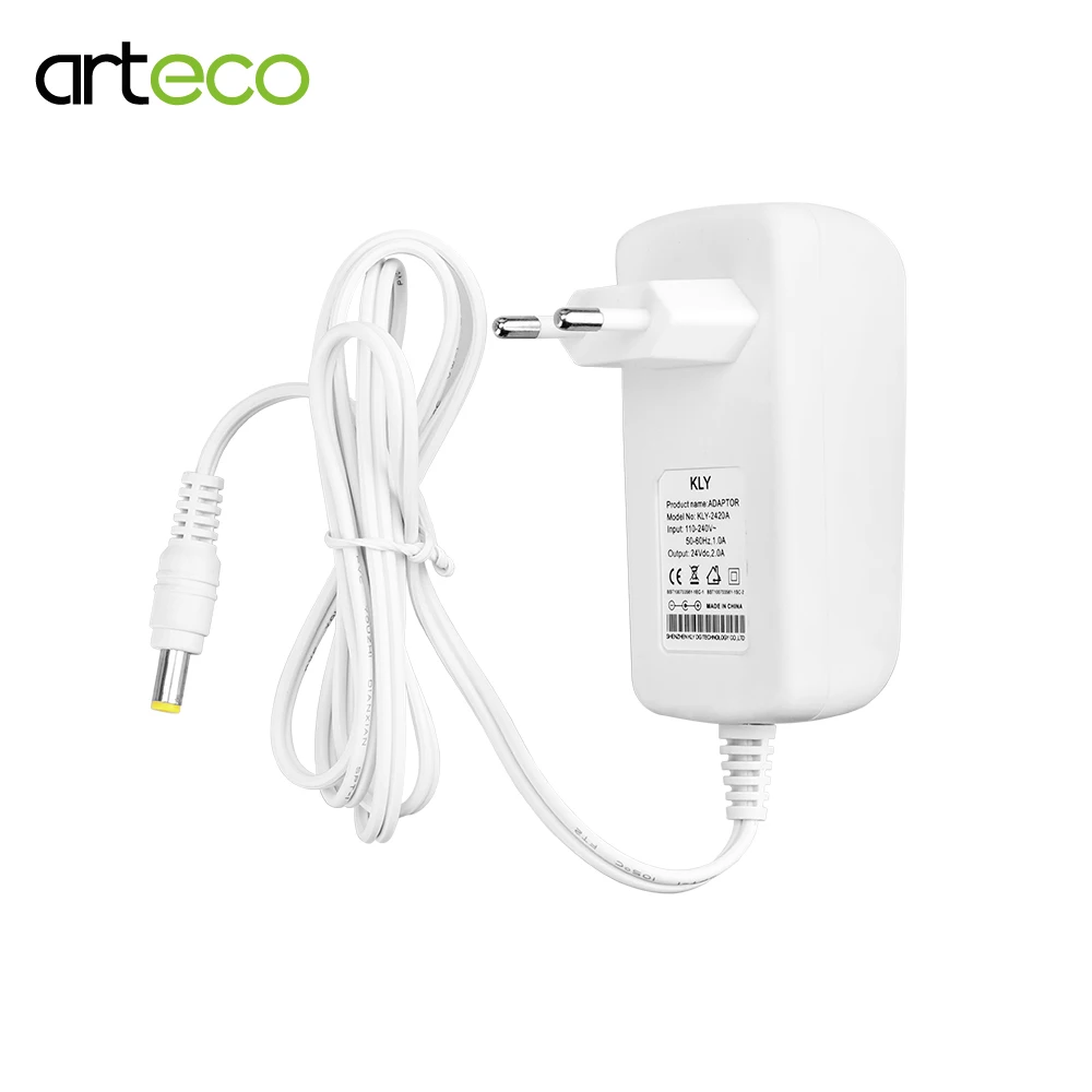 DC 12V 1A 2A 3A Питание белую крышку 24В преобразователь Мощность адаптер для Светодиодный строка светодиодный полосы светильник бар светильник светодиодный драйвер по стандартам ЕС/США