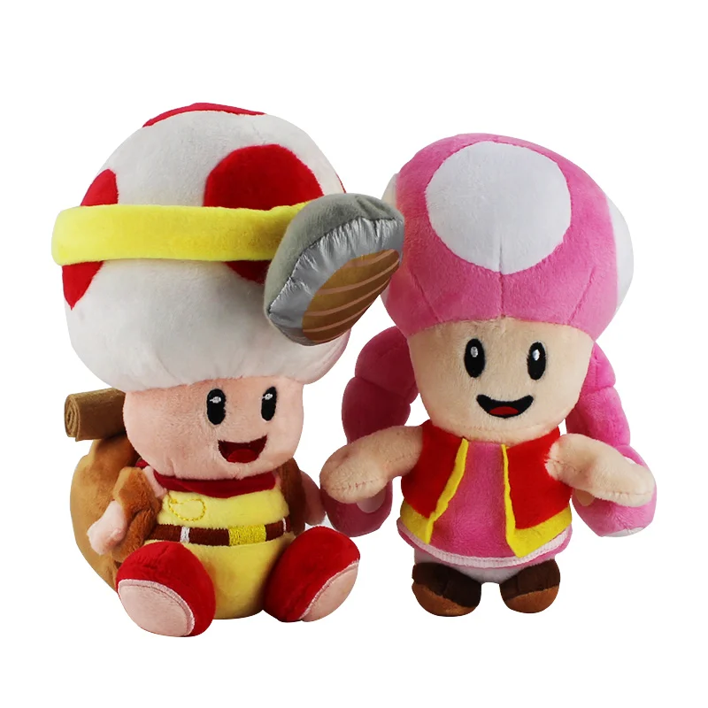 Супер гриб Марио плюшевая игрушка Toad Toadette мягкая кукла подарок для детей