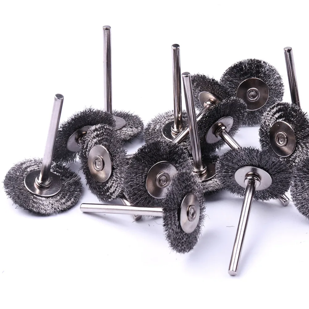 Горячая распродажа 10 шт./компл. 25 мм Круглая стальная щетка шлифовальный круг из
