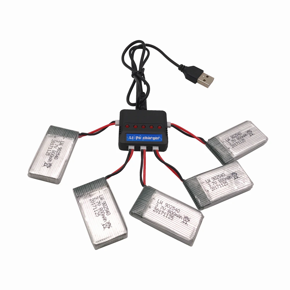 Limskey 800 мАч 3 7 В LiPo аккумулятор + USB зарядное устройство для SYMA X5C X5 X5SW X5HW X5HC RC Drone