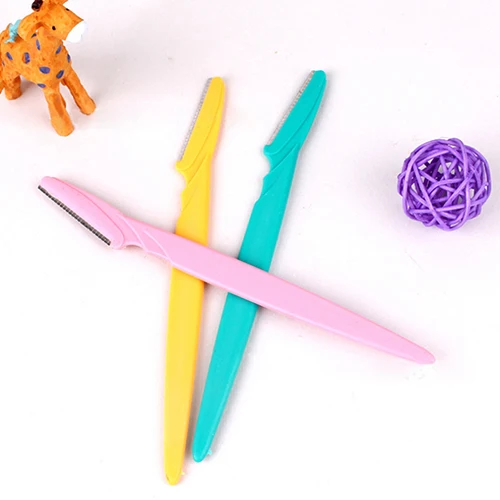 Hot3Pcs Лезвие Из Нержавеющей Стали Лицо Удаления Волос Бровей Бритва Триммер Shaper