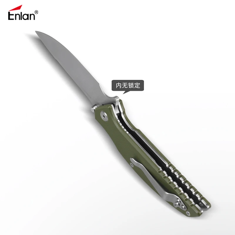 ENLAN 58Hrc тактический нож для кемпинга карманные ножи выживания 8cr13mov лезвие зеленая
