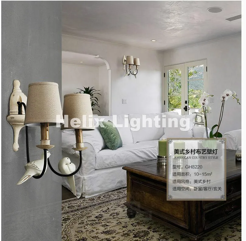 Скандинавский Ретро птичий дизайн настенный светильник скандинавский Декор