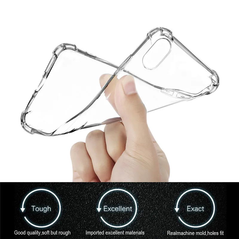 Мягкий ударопрочный чехол ONEYES для iphone 6 6s 7 8 Plus прозрачный смартфона задняя крышка