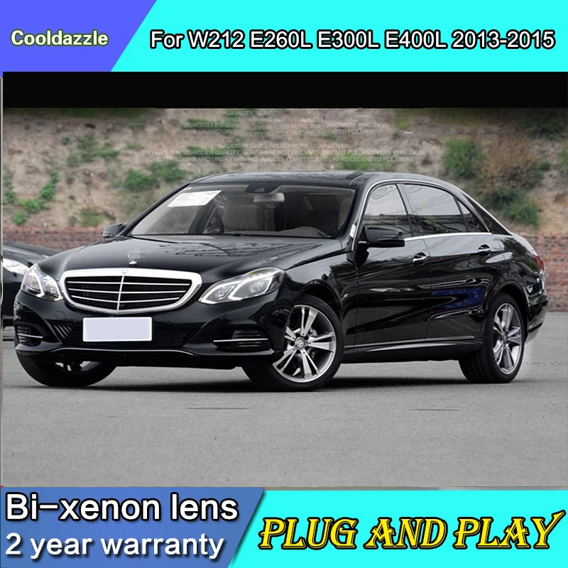Стайлинга автомобилей чехол для Mercedes-Benz W212 E260L E300L E400L светодиодный фар 2013 2014 2015