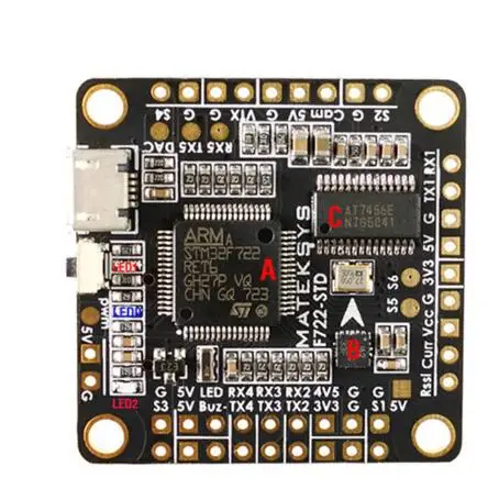 Пульт управления полетом Matek System встроенный контроллер полета STM32F722 F7 барометр