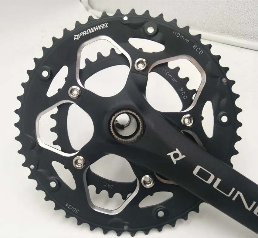 Алюминиевый сплав велосипед фиксированная Шестерня коленчатый набор 170 мм 110 BCD