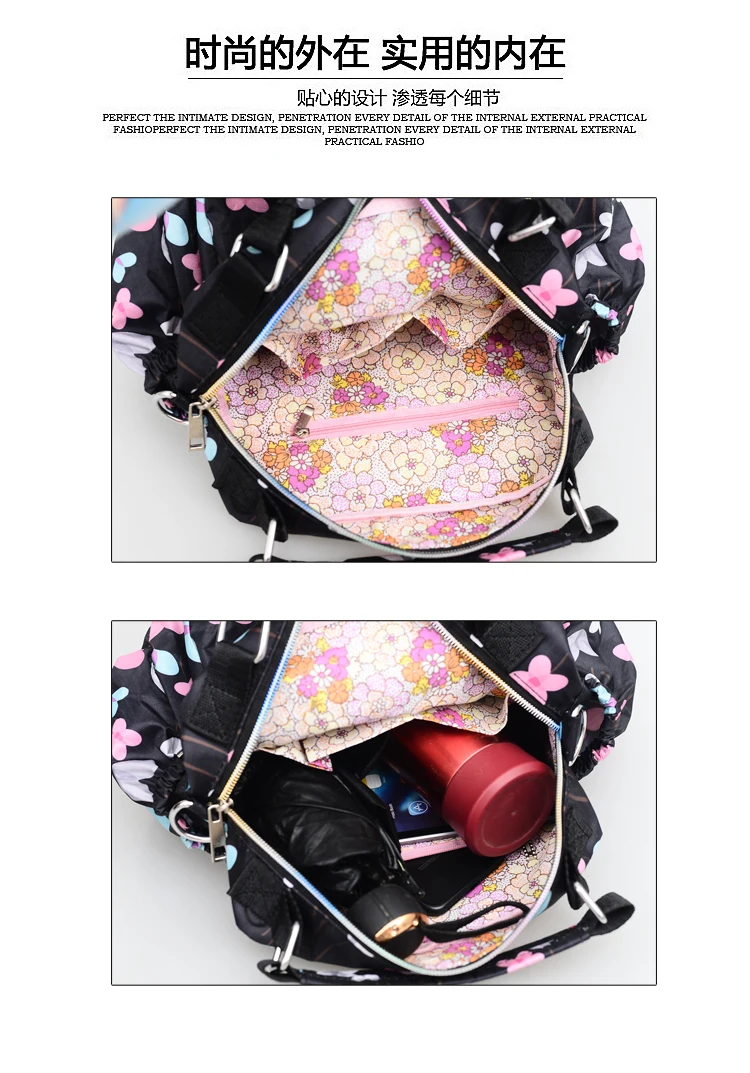 Женская сумка через плечо многослойные сумки маленькая из ткани Оксфорд | Багаж и