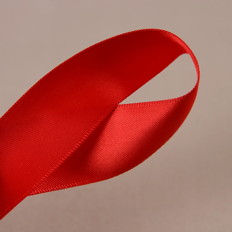 Двухсторонние 25 мм черные белые красные атласные ленты для подарков на день