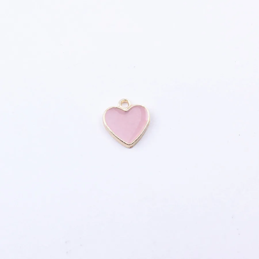 20pcs Mix 4 Colors Hearts Drop Oil Enamel Charm Alloy Pendant DIY fit Bracelet Necklace Accessories Valentine's Day Gift | Украшения и