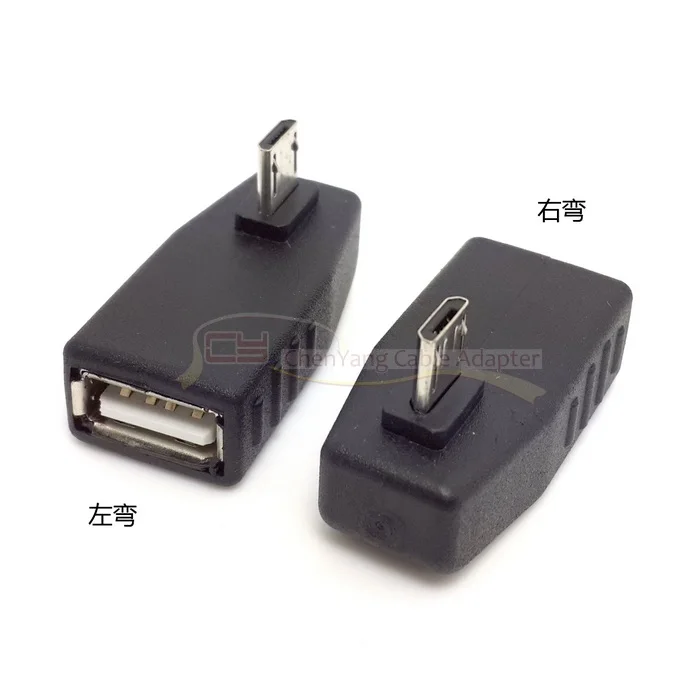 Угловой левый V8 Micro USB OTG и правый адаптер хоста коннектор функция|micro usb to mini