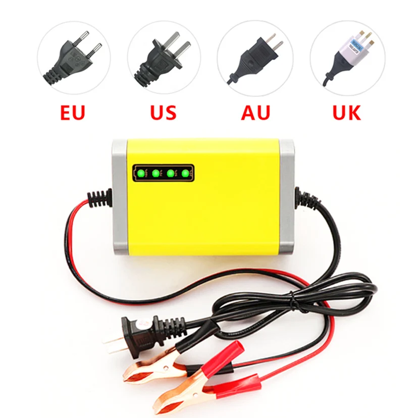 12В автомобильное Мотоциклетные батареи Зарядное устройство для 7AH 10AH 12AH 20AH