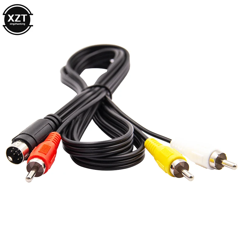 1 5 м Ретро бит AV RCA аудио видео кабель для Sega Genesis 2 3 II III Соединительный шнур 3RCA к 9 pin