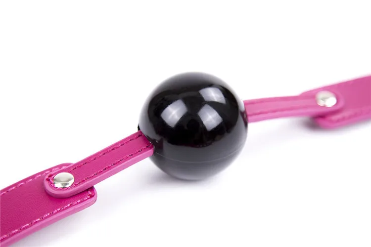 Sky blue purple Adult Mouth Plug Female Gag Stuffed Black Ball PU Leather Sex Lingerie Exotic Accessories |
