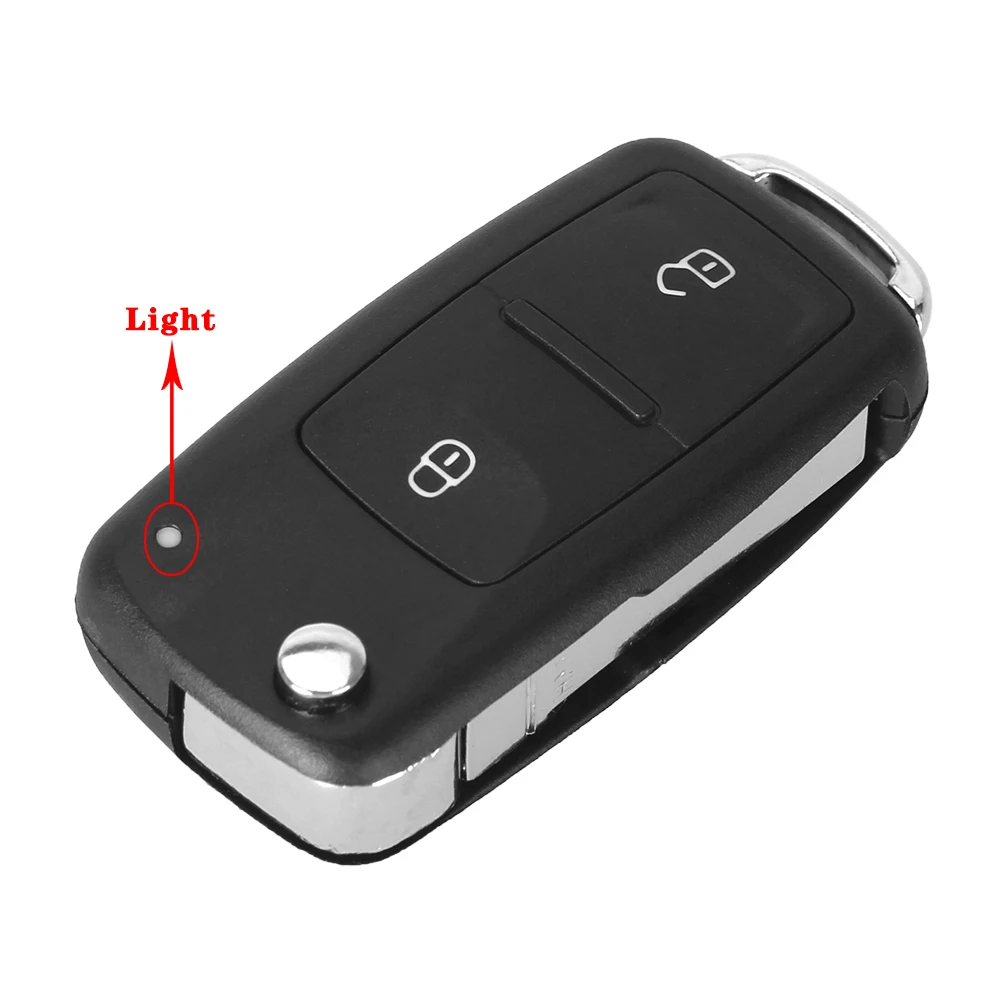 KEYYOU 2 кнопки Автомобильный ключ Switchblade ключ флип ключ оболочка для VW Polo Passat B5 Tiguan Golf для VOLKSWAGEN MK4 Seat Skoda - Цвет: 2 Buttons