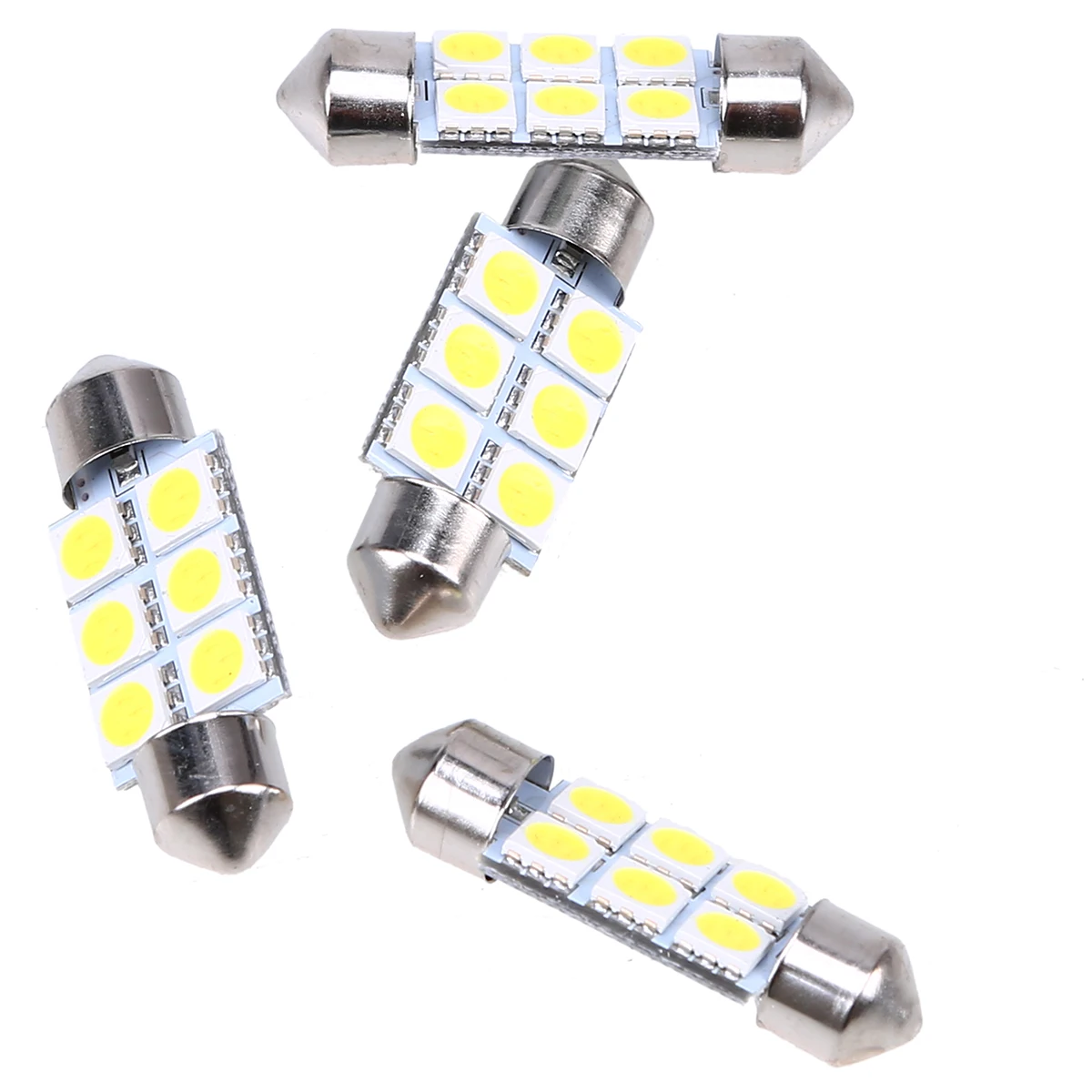 Posbay 1/2/4/10 шт 36 мм 5050 6SMD белый микро общего автомобиля гирлянда для салона Купол