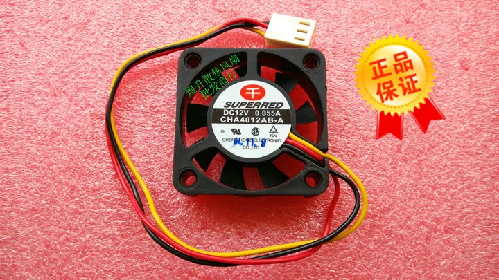 Бесплатная доставка Оригинального б/у вентилятора 4010 Φ 12V 0 055a с двойным
