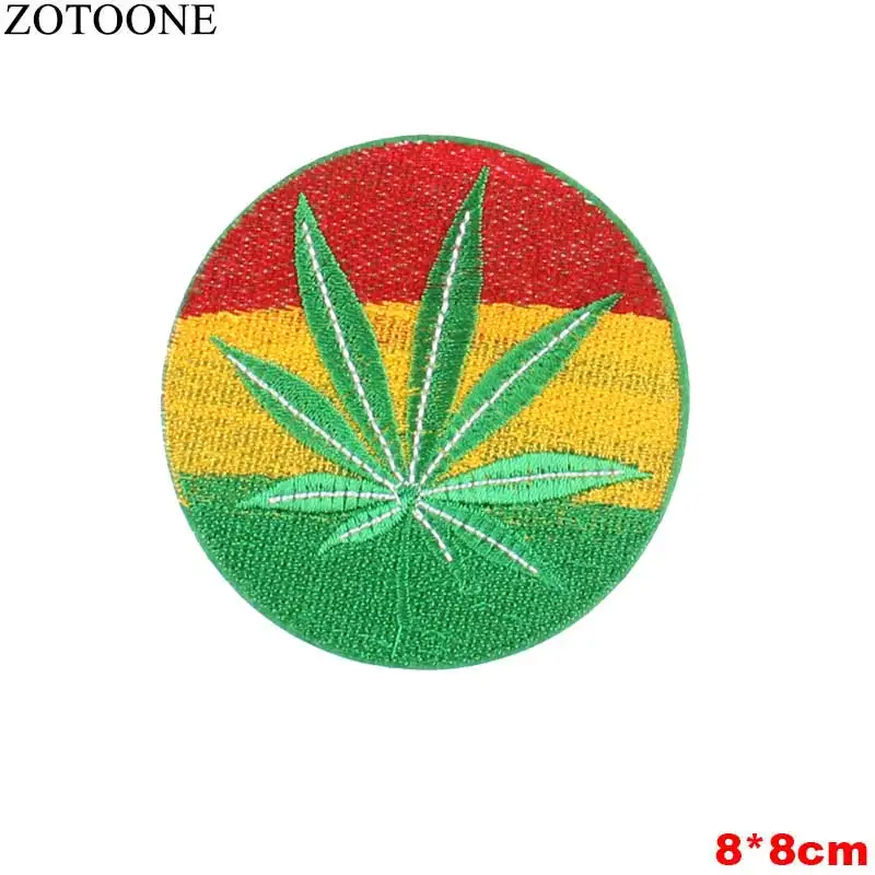 ZOTOONE красочные нашивка лист горячего расплава клейкая одежда нашивки с полосками