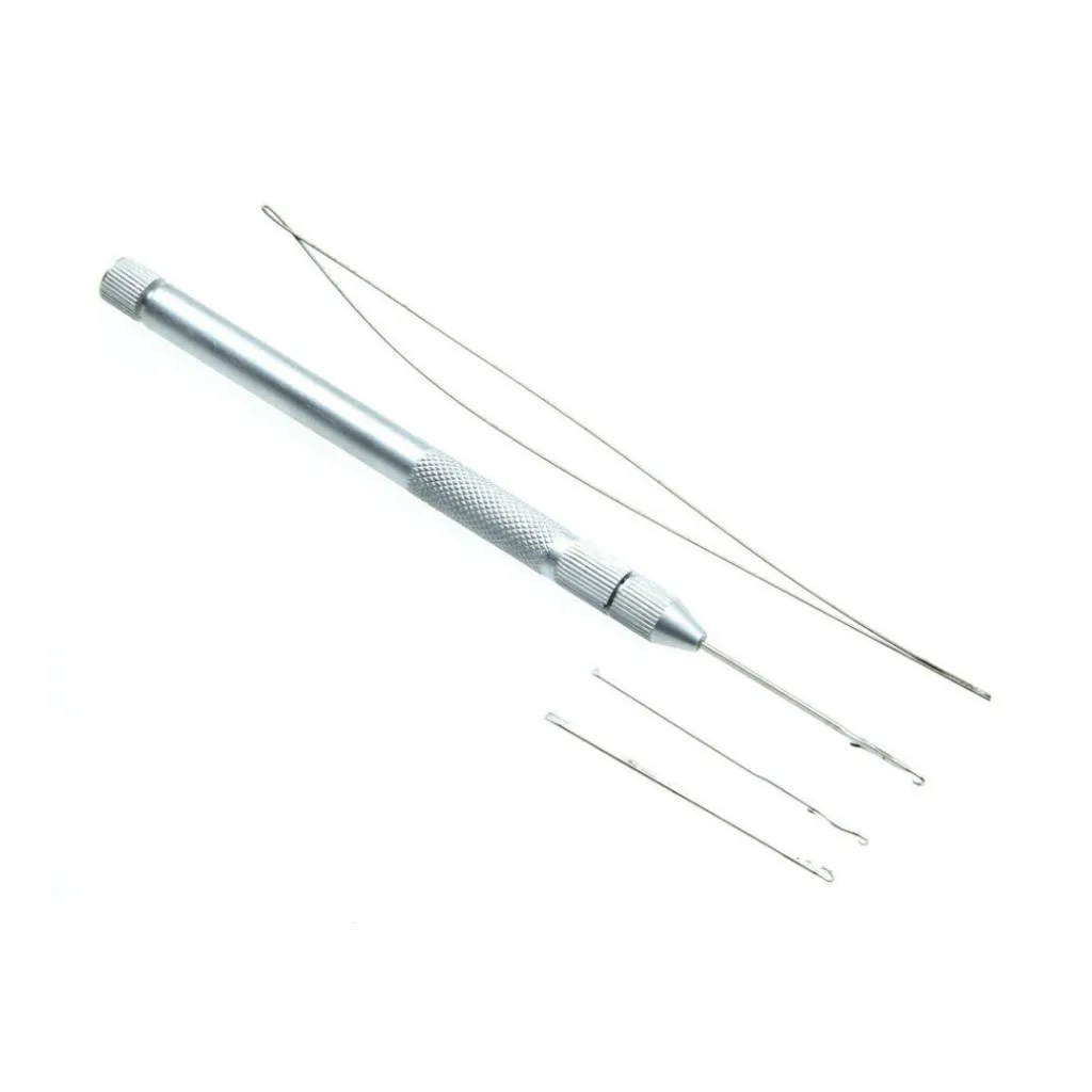 

Set Of Convenient Aluminium Assorted Size Hair Extension Hook Needle Professional Home Equipment 11cm Silver