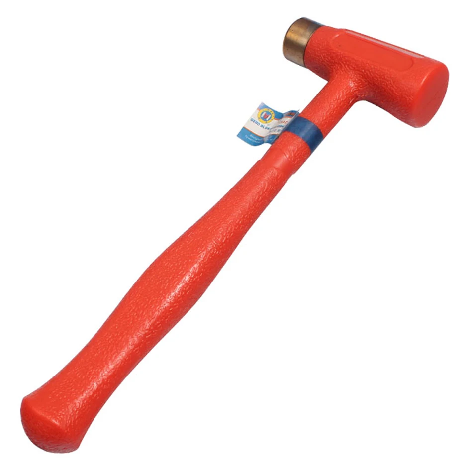 C MART tools 24 oz Dear Blow/латунный молоток Красный медный круглый пластиковая ручка