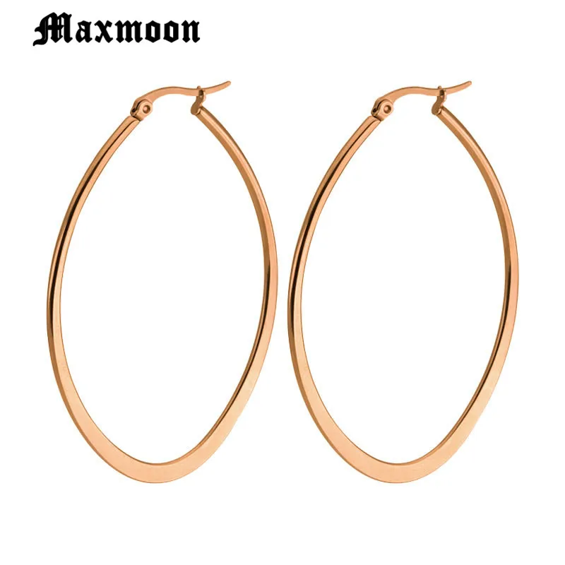 Maxmoon/горячая распродажа серьги-кольца в форме эллипса 2018 модные стильные серьги