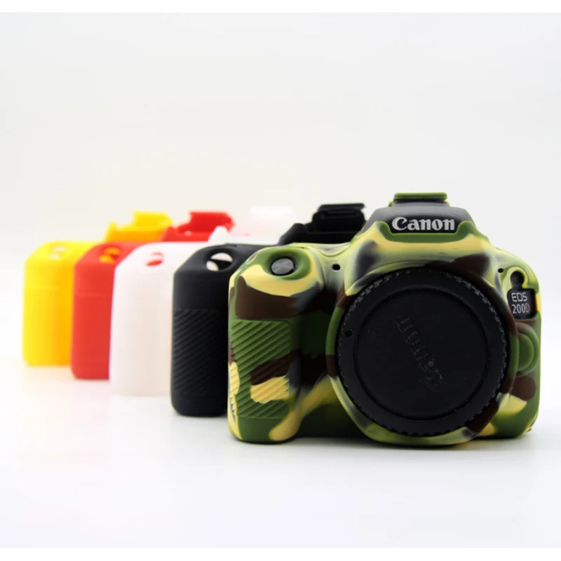 Чехол для камеры силиконовый резиновый защитный чехол Canon EOS 200D Rebel SL2 Kiss X9 DSLR