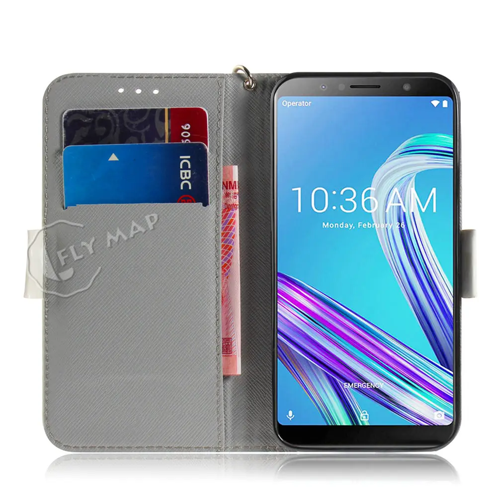 Чехол с откидной крышкой для ASUS ZenFone Max Pro (M1) ZB601KL ZB602KL силиконовый кожаный чехол