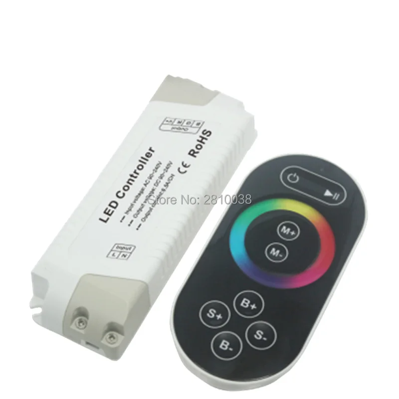 2 шт./лот высокое напряжение беспроводной RGB led контроллер Ac 90 240 В rgb полный цвет